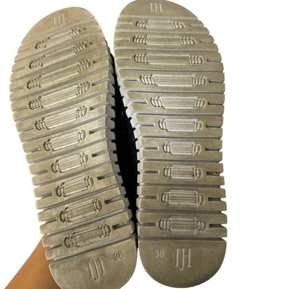 Ilse Jacobsen Womens Perforated Black Slip-On Shoes Size 38 Rubber Sole - Picture 6 of 7